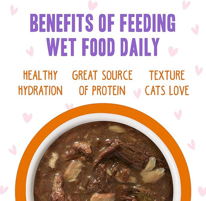 Weruva B.F.F. OMG - Best Feline Friend Oh My Gravy!, Tuna &amp; Salmon Sweet Cheeks with Tuna &amp; Salmon in Gravy Cat Food, 3oz Pouch (Pack of 12)