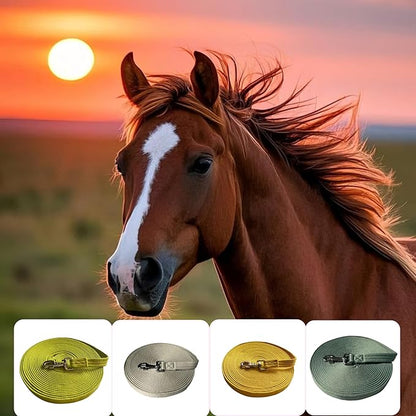Horse Training Lunge Line with Alloy Trigger Buckle for Accurate Equestrian Training of 32.8 ft(10 Meters)