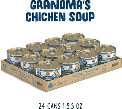 Weruva Classic Cat Food, Grandma?S Chicken Soup with Chicken Breast &amp; Veggies, 5.5Oz Can (Pack of 24)