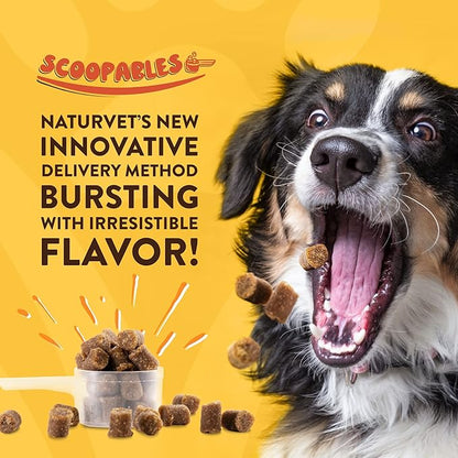 NaturVet Scoopables Dog Joint Supplement - Glucosamine DS Plus Level 2 Moderate Hip &amp; Joint Care for Dogs w/Chondroitin &amp; MSM - Hickory Smoked Bacon Flavored Pet Health Supplements | 11oz Bag