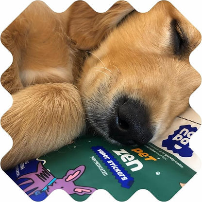 NATPAT Pet Zen Calming Patches for Dogs &amp; Cats – Non-Medicated Effective Stress Relief for Travel, Fireworks &amp; Separation Anxiety - Long Lasting &amp; Non-Toxic (24 Patches) - Locket Sold separetely