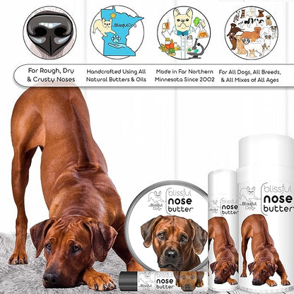 The Blissful Dog Rhodesian Ridgeback Unscented Nose Butter - Dog Nose Butter, 0.50 Ounce