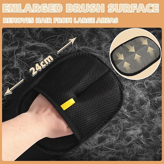 Pet Hair Remover Gloves for Cats &amp; Dogs, Electrostatic Pet Hair Removal Gloves Brush for Pets Hair, Pet Hair Clean Up，Pet Hair Remover for Furniture