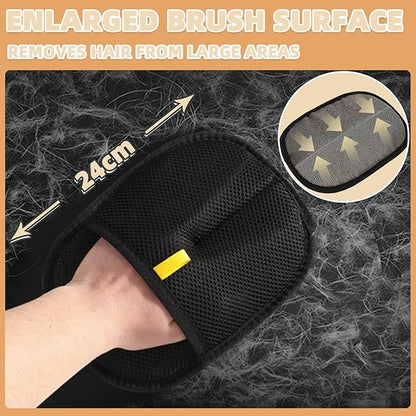 Pet Hair Remover Gloves for Cats &amp; Dogs, Electrostatic Pet Hair Removal Gloves Brush for Pets Hair, Pet Hair Clean Up，Pet Hair Remover for Furniture