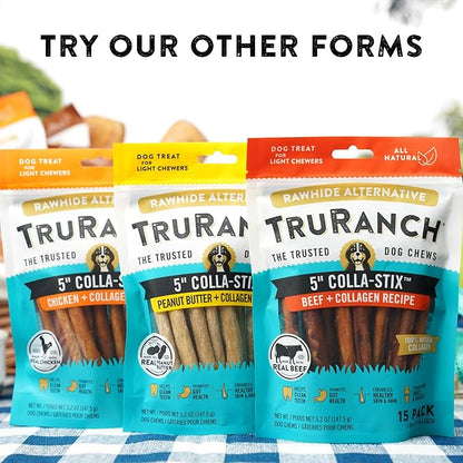 Large Pork Skin Rolls - Chicken-Wrapped Jerky Collagen Rolls - Collagen Chews for Dogs - Real Pork Skin - Rawhide Alternative - Easy to Digest Treat, 1 Bag, 2 Count