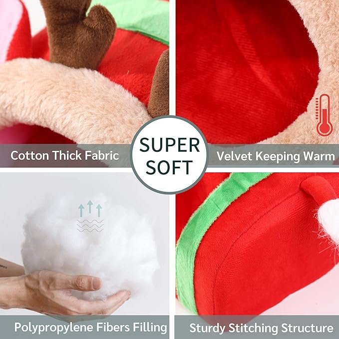 JanYoo Ferret Bed - House Hide &amp; Cage Accessories (S, Reindeer)