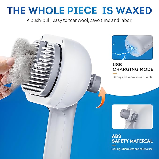 Pet Steam Brush for Dog &amp; Cat – Spray Hair Removal Comb – Steam for Shedding &amp; Grooming – Water Brush for Long &amp; Short Haired Pets