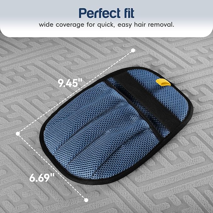 Upgraded Pet Hair Removal Gloves with 5-Finger Design,Reusable Electrostatic Mitts with Enhanced Grip, Quickly Remove Cat &amp; Dog Hair from Sofas, Beds, Clothes, Carpets，1PCS