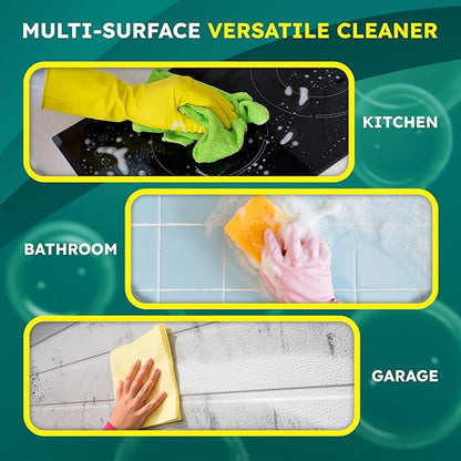All-Purpose Cleaner &amp; Degreaser – Heavy-Duty Grease &amp; Stain Remover for Home, Kitchen, Garage &amp; Industrial Use, Surface-Friendly Cuts Through Tough Dirt – 1 Gallon