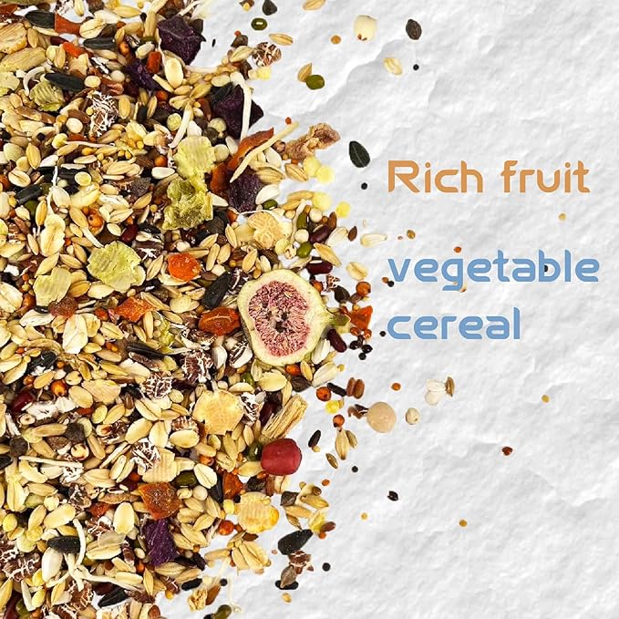 Garden Fruit &amp; Vegetable Hamster Food Mix Natural Small Pet Food Made for Hamsters 1LB Critical Care Healthy Dwarf Hamsters Feed New Packaging