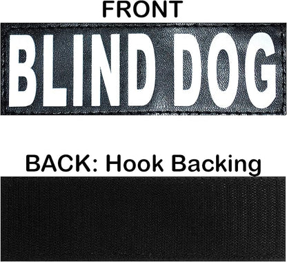 Doggie Stylz Blind Dog Harness No Pull No Escape Dog Vest for Blind Dogs Adjustable Vest with Handle Blind Dog Accessories and Patches for Training and Mobility