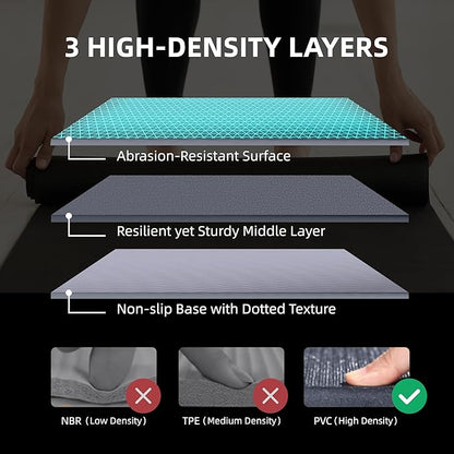 Large Exercise Mat for Home Workout,12‘x6’/10&