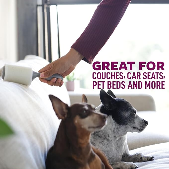 Scotch-Brite Pet Hair Pickup Extra Sticky Lint Roller, Designed for Removing Fur + Fluff on Couches, Clothes, Dog and Cat Beds, &amp; More, 6 Pack, 420 Easy-Tear Adhesive Sheets Total