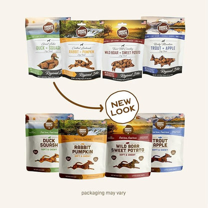 Smart Cookie All Natural Soft Dog Treats - 4 Flavor Variety Pack (5oz Each) - Healthy Dog Treats for Dogs &amp; Puppies with Allergies, Sensitive Stomachs - Chewy, Grain Free, Made in USA