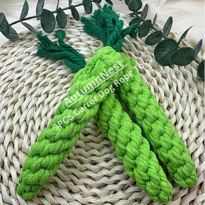 3PCS Green Woven Pet Chew Set, Dog Chew Accessories, Cat Interactive Chews, Safe &amp; Durable Braided Chews for Dogs, Cats &amp; More Pets