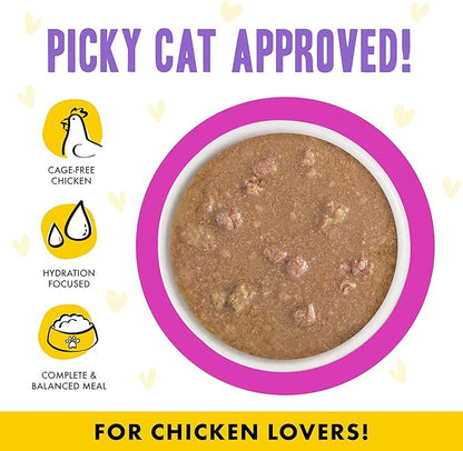Weruva B.F.F. OMG - Best Feline Friend Oh My Gravy!, Chicken &amp; Duck Dream Team with Chicken &amp; Duck in Gravy, 2.8oz Can (Pack of 12)