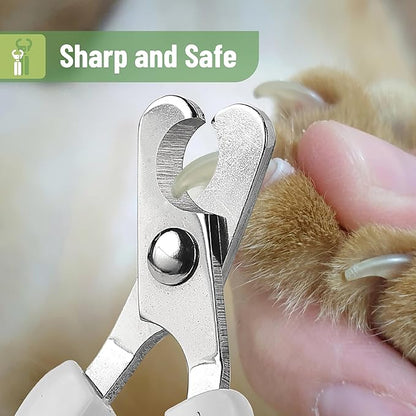 Mr. Pen Cat Nail Trimmer - Green &amp; White, Cat &amp; Kitten Nail Clipper, Pet Claw Trimmer for Small Dogs