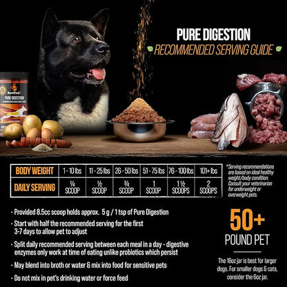 Dog &amp; Cat Premium Probiotic Prebiotic &amp; Digestive Enzymes 5 Billion CFU Organic Turmeric Coconut Oil Pure Pumpkin &amp; Kelp for Healthy Bowels Gut &amp; UTIs Beef Liver Flavor