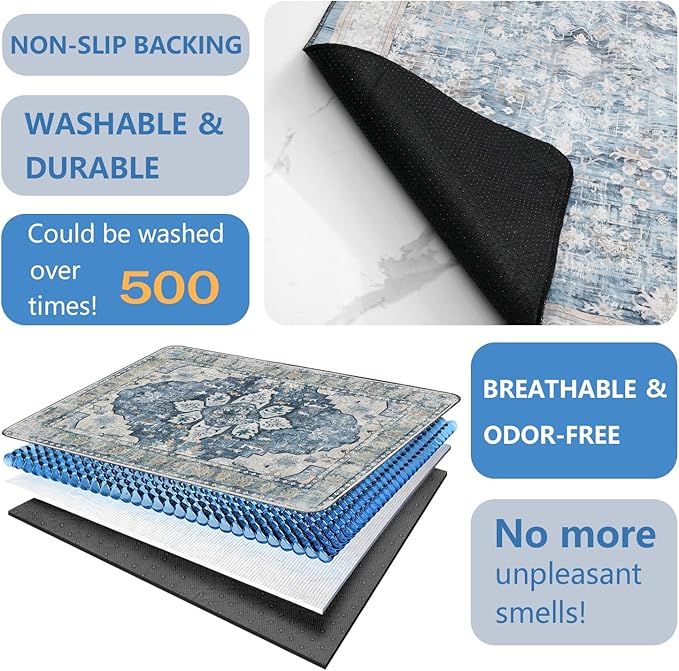 Washable Pee Pads for Dogs 2 Pack, Absorbent Reusable Puppy Pads Waterproof, Leakproof &amp; Non-Slip Whelping Pad, Potty Training Pads for Dogs Playpen Mat 24x36
