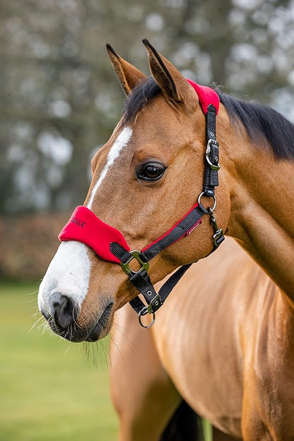 LeMieux Vogue Fleece Headcollar - Halter &amp; Leadrope - Extra Padding, Adjustable at Curb and Poll Strap