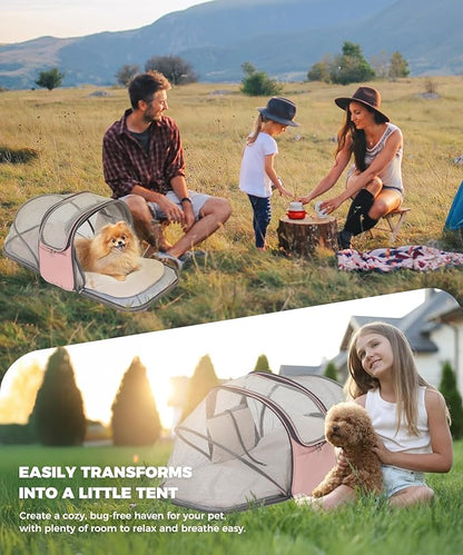 Expandable Pet Carrier Backpack, Cat Carrier Backpacks with Breathable Mesh for Cats Small Dogs Puppies Up to 25 Lbs Airline Approved Waterproof Travel Carrier with Safety Buckle for Hiking &amp; Flights