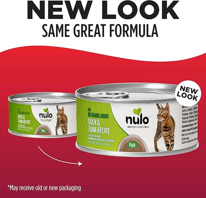 Nulo Duck &amp; Tuna Recipe Pate Wet Canned Cat Food, 5.5 Ounce (Pack of 24)
