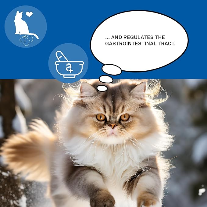animaux - Gastro Balance for Cats, Supports Gastro-intestinal Tract, Prevents Diarrhoea, Constipation, Hairballs &amp; Flatulence, supplementary probiotics, 90 chewable Tablets, 90 Days Supply