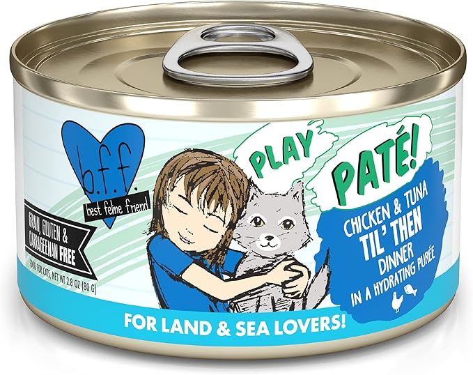 Weruva B.F.F. Play - Best Feline Friend Paté Lovers, Aw Yeah!, Chicken &amp; Tuna Til&
