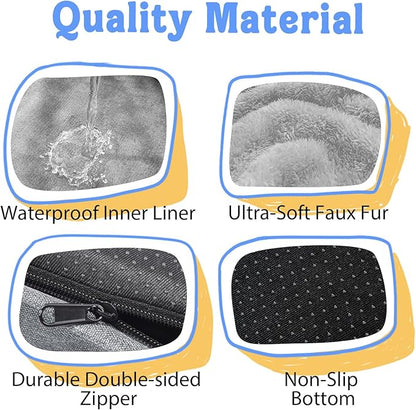 Orthopedic Removable Large Dog Bed -XL Large Dog Bed with Washable Cover and Removable Bolsters Non-Slip Bottom &amp; Waterproof Pet Bed Sofa