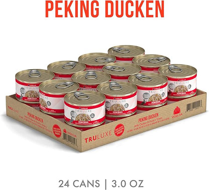 Weruva TruLuxe Cat Food, Peking Ducken with Chicken Breast &amp; Duck Breast in Gravy, 3oz Can (Pack of 24)