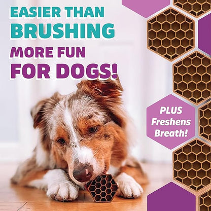 Dog Dental Treats – Vet VOHC Approved, Removes Tartar &amp; Cleans Teeth – Yummy High Protein Chicken Treat for Extra Large Dogs (Mini Pack, 4 Count)