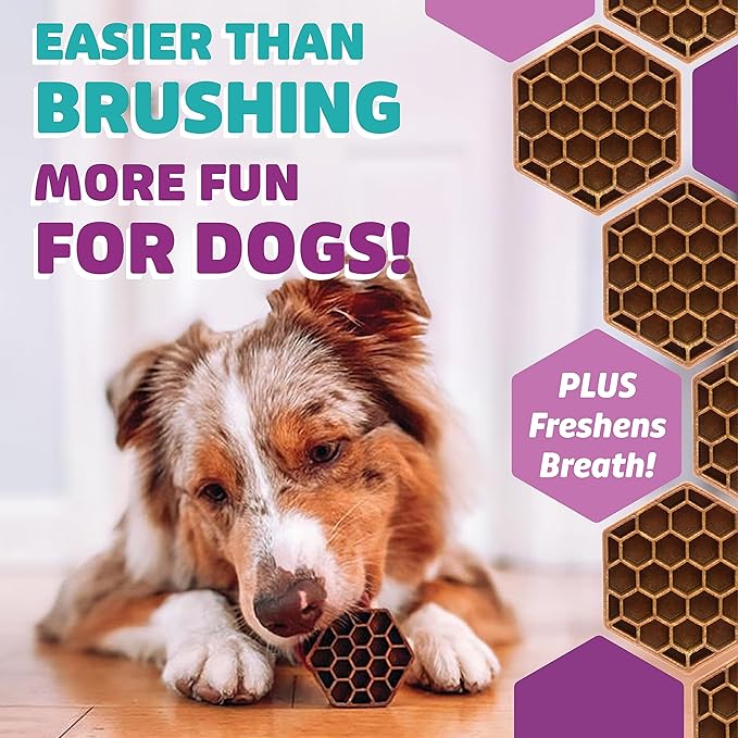 Dog Dental Treats – Vet VOHC Approved – Delicious Chicken Protein – Removes Tartar with Cleaning Comb Shape – Dental Dog Treats for Extra Large Dogs (36oz, 18 Count)