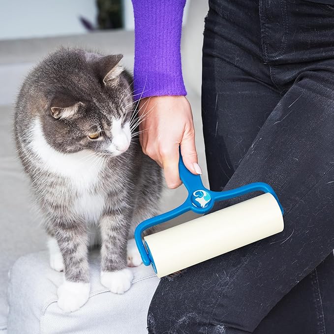 PetLovers 6.3" Large Lint Roller for Pet Hair Extra Sticky 270 Sheets, Ideal for Pet Hair Removal from Furniture &amp; Clothes, Dog and Cat Lint Remover 3 Pack