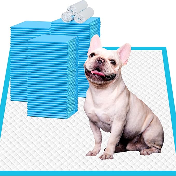 IMMCUTE Puppy Pee Pads 22"x23"-150 Count | Dog Pee Training Pads Super Absorbent &amp; Leak-Proof | Disposable Pet Piddle and Potty Pads for Puppies | Dogs | Doggie| Cats | Rabbits