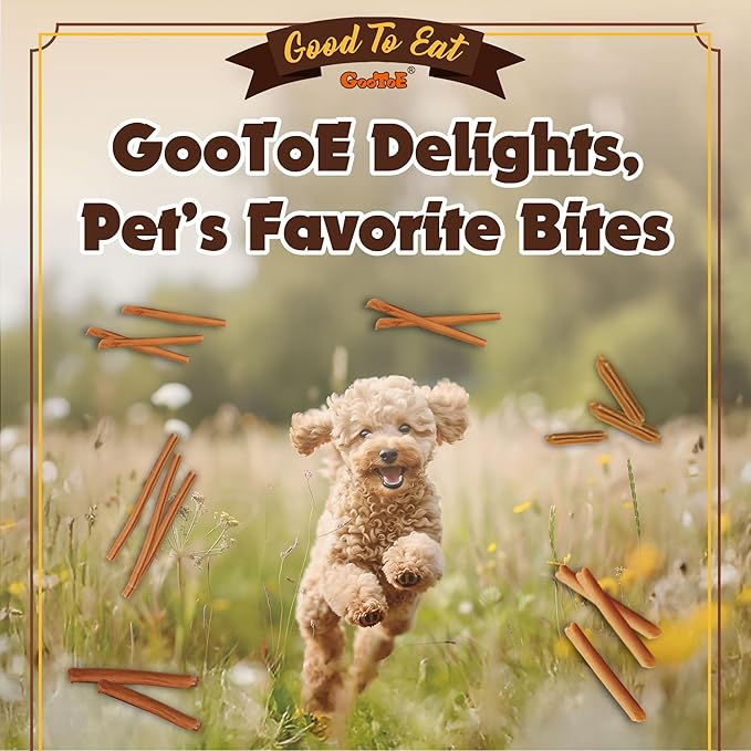 Gootoe Chicken Dog Treats – Chicken Sticks 1.5 lb – All Natural, Grain-Free, Low Fat, Premium Training Chews, Healthy &amp; Easily Digestible