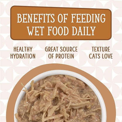 Weruva Cats in The Kitchen, Fowl Ball with Chicken &amp; Turkey Au Jus Cat Food, 3.2oz Can (Pack of 24)