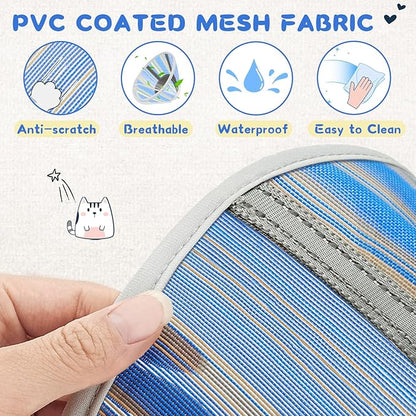 Supet Cat Cone Collar Soft to Stop Licking Scratching, Breathable Comfortable Mesh Recovery Cone for Cats After Surgery Neuter, Lightweight E Cone Collar Alternative (M)
