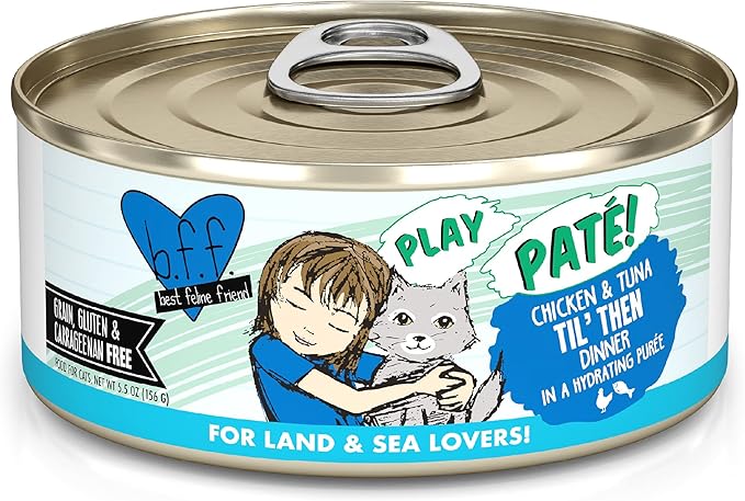 Weruva B.F.F. Play - Best Feline Friend Paté Lovers, Aw Yeah!, Chicken &amp; Tuna Til&