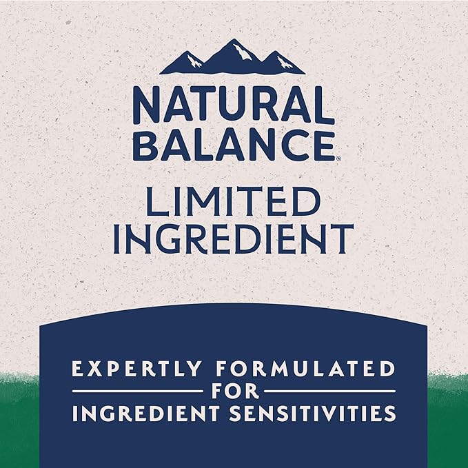 Natural Balance Limited Ingredient Adult Dry Dog Food with Healthy Grains, Lamb &amp; Brown Rice Recipe, 12 Pound (Pack of 1)