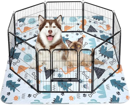 Washable Pee Pads for Dogs, Extra Large 72"x72" Super Absorbent Reusable Training Dog Pads, 100% Waterproof Non-Slip Dog Mat for Training, Whelping, Housebreaking, Incontinence, for Playpen, Crate