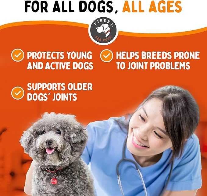 Rejenease Liquid Glucosamine for Dogs with Chondroitin, MSM &amp; Hyaluronic Acid – Finest For Pets Hip &amp; Joint Supplement for Dog Joint Support, Mobility, Stiffness &amp; Pain Relief (32 oz, Made in USA)