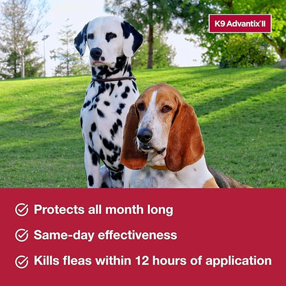 K9 Advantix II Large Dog Vet-Recommended Flea, Tick &amp; Mosquito Treatment &amp; Prevention | Dogs 21 - 55 lbs. | 4-Mo Supply