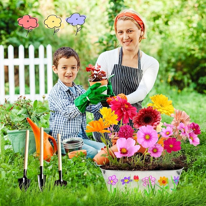 IELEK Paint &amp; Plant Growing Flower Garden Kit for Kids - Arts and Crafts Gardening Set Easter Gifts Kit for Girls &amp; Boys Ages 5, 6, 7, 8, 9, 10, 11 &amp; 12 Year Old