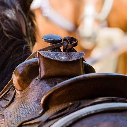 Saddle Pommel Bag - Phone Holder &amp; Equestrian Gift for Women, Horse Tack Essentials