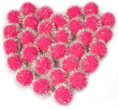 VAPKER 30 Pcs Cat Ball Toys Sparkle Balls Extra Large 2 Inch Cat&