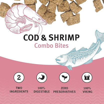 Icelandic+ Cod &amp; Shrimp Combo Bites Dog Treat 3.0-oz Bag