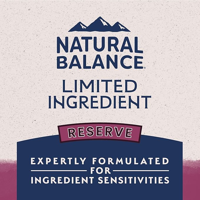 Natural Balance Limited Ingredient Adult Grain-Free Dry Dog Food, Reserve Sweet Potato &amp; Venison Recipe, 22 Pound (Pack of 1)