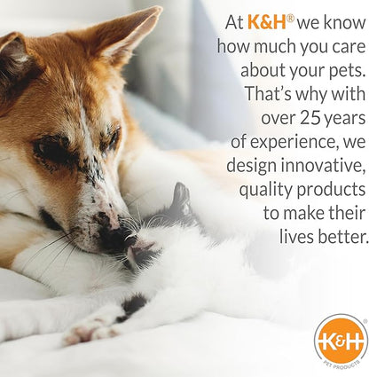 K&amp;H Pet Products Outdoor Elevated Dog Cot, Breathable Cooling Elevated Cot Hammock Pet Bed for XL Dogs, Washable Mesh Cover, Raised Metal Frame, Collapsible, Portable - Jumbo 56 X 38in Chocolate