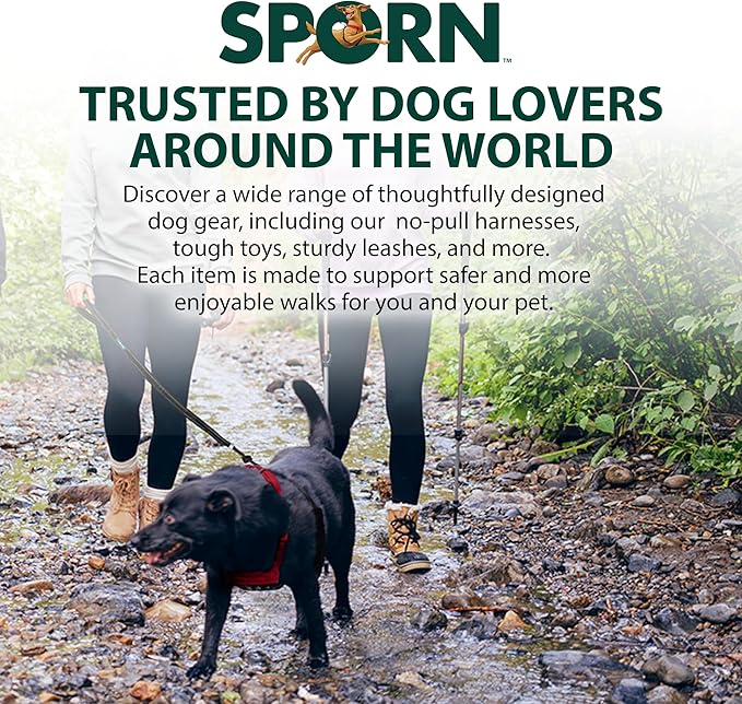 Sporn No Pull Dog Harness for Small-Sized Dogs - Red Mesh, Heavy Duty Nylon, Breathable, Lightweight, Adjustable, Padded, Soft &amp; Easy, Anti-Pull &amp; Anti-Rub Body Halter, Small Dog Harness for Puppies