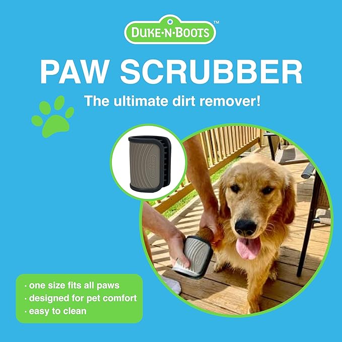 Paw Scrubber for Dogs - Muddy Paw Cleaner - Dog Foot Washer, One Size Fits All, Gentle Silicone- Dog Foot Cleaner Paw Washer Suitable for All Breeds &amp; Sizes